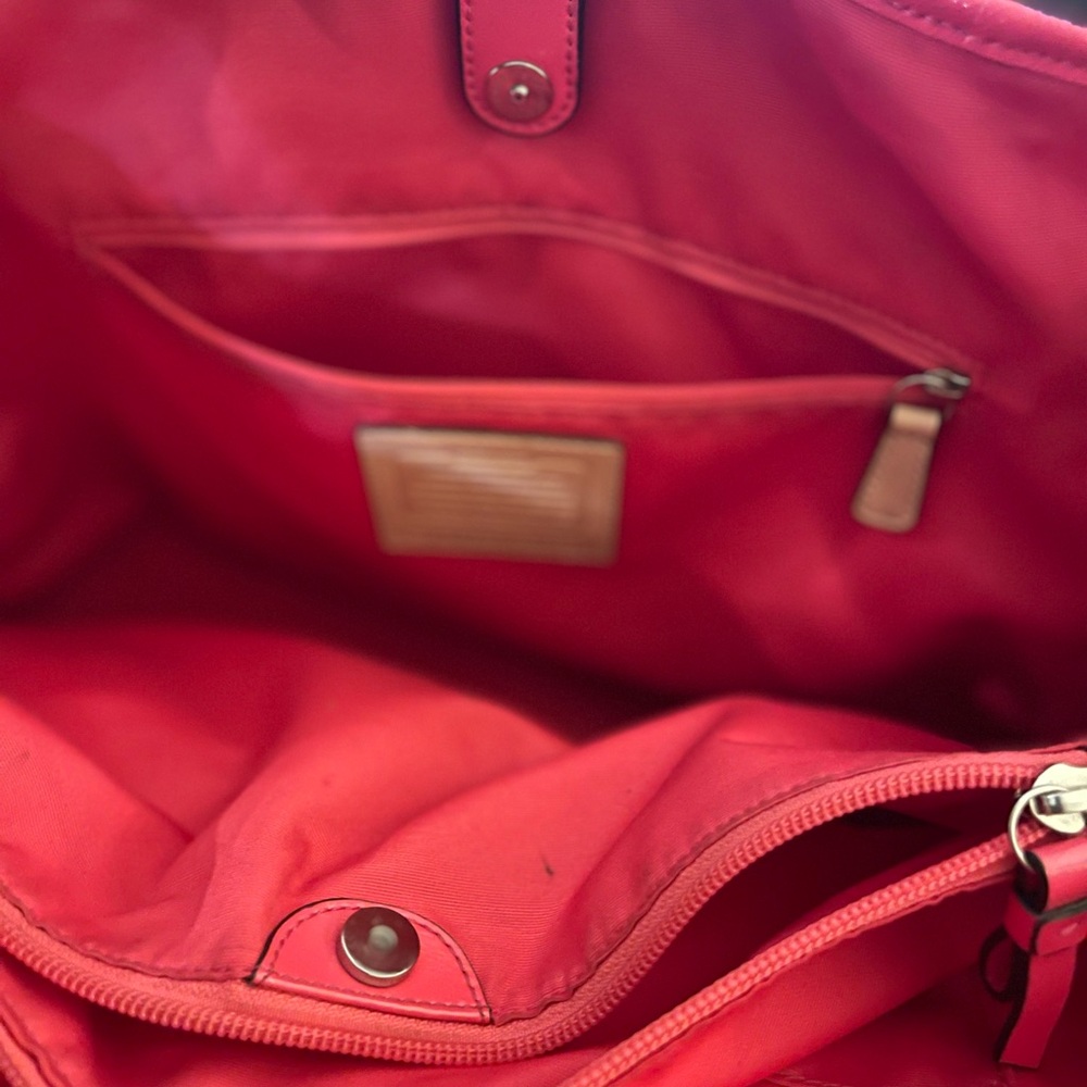 Coach Brown and Pink Women's Bag - Picture 6 of 10